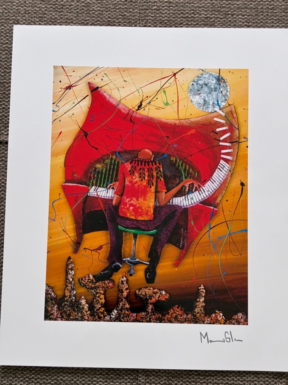 “Keys To The Soul” signed by Marcus Glenn LITHOGRAPH print